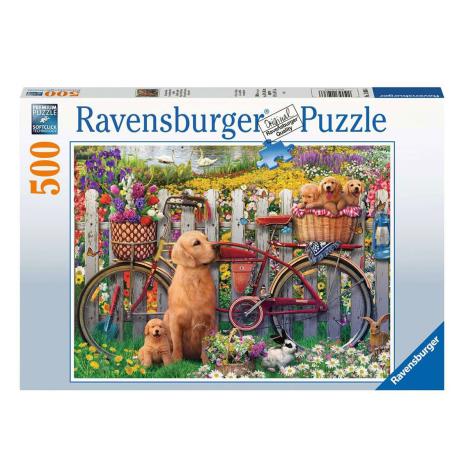 Cute Dogs in the Garden 500pc Jigsaw Puzzle £10.99